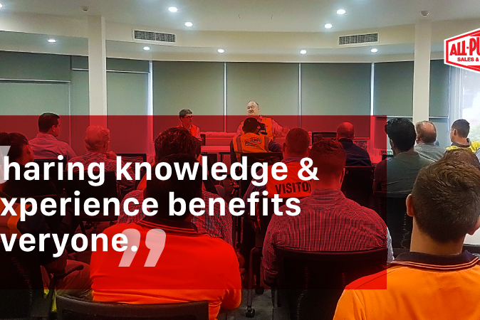 “SHARING KNOWLEDGE AND EXPERIENCE BENEFITS EVERYONE”