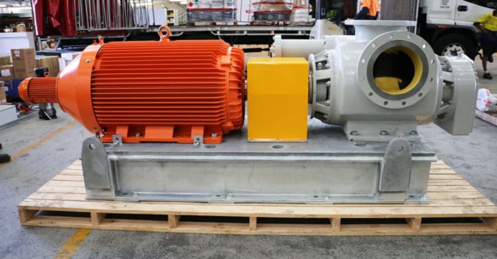 Promotional banner featuring a MAAG positive displacement screw pump, a reliable solution for high-pressure, low-pulsation transfer of viscous fluids and oils in process manufacturing