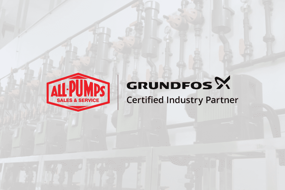 All-pumps and Grundfos certified partnership graphics