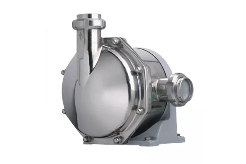 Metallic Mouvex pump with a round front housing