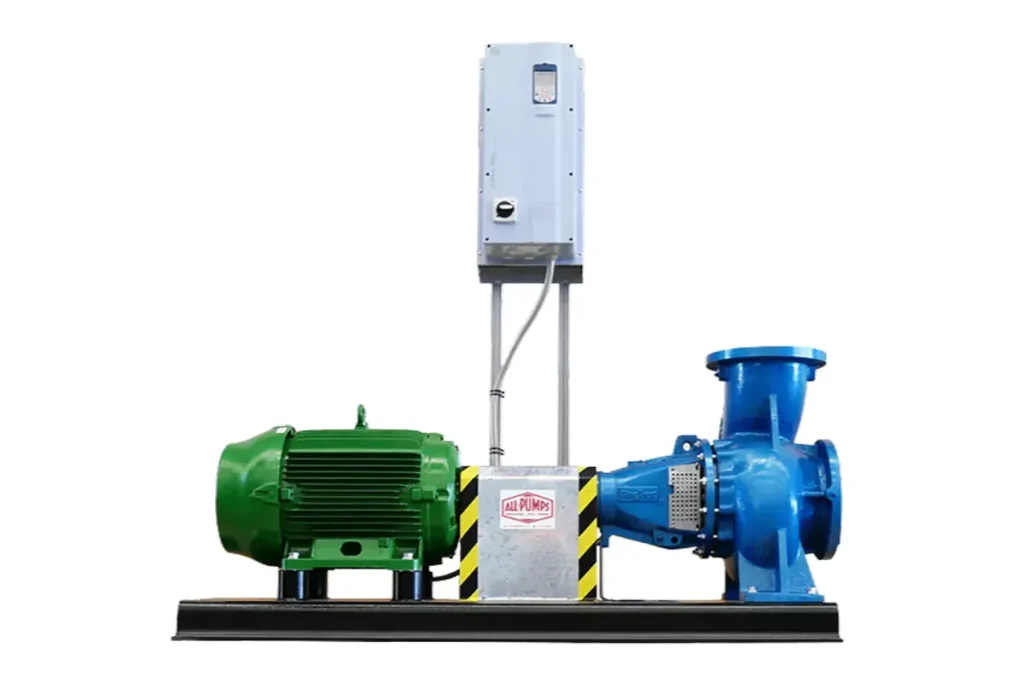 Nexus pump units and control box on a white background