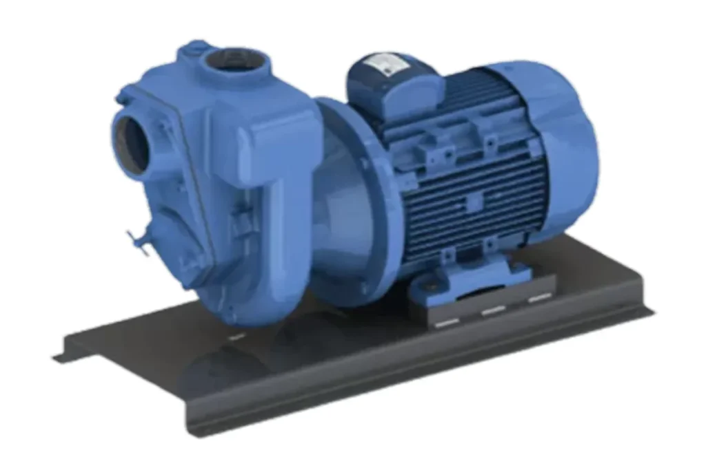 Blue Nexus pump coupled to a motor