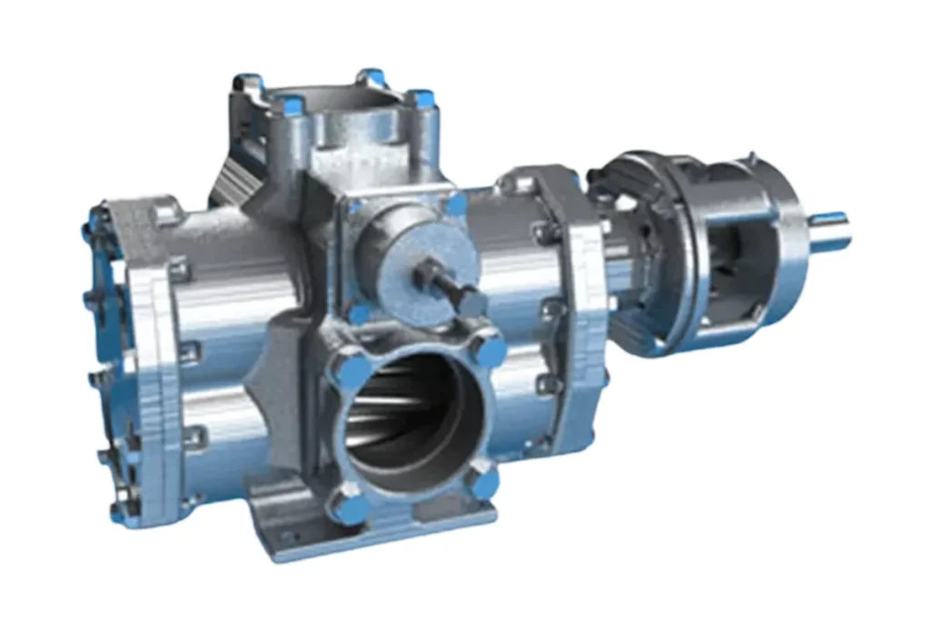 Metallic Roper 9600 pump coupled to a motor