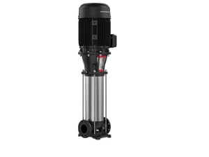 Grundfos tall vertical pump with a black motor