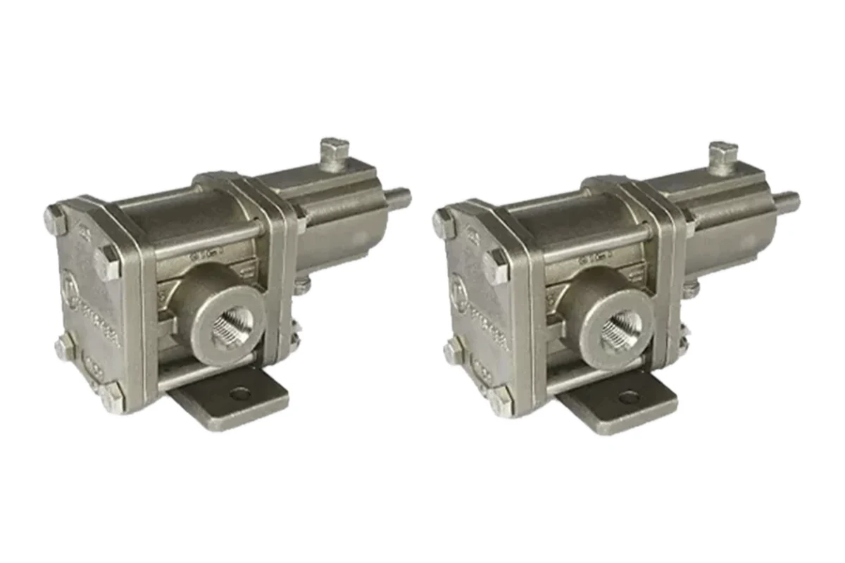 Two Oberdorfer metal pump units
