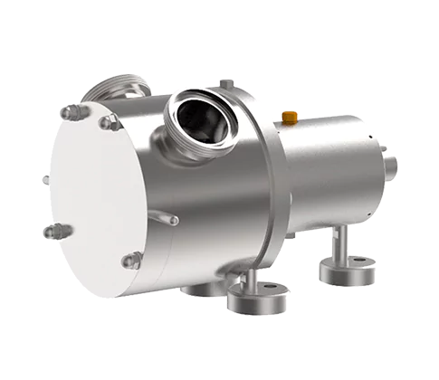 Silver sinusoidal pump with round housing