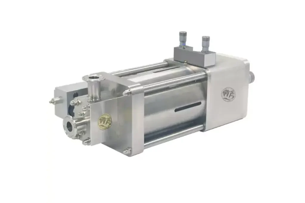 White Hife equipment assembly with a projecting shaft