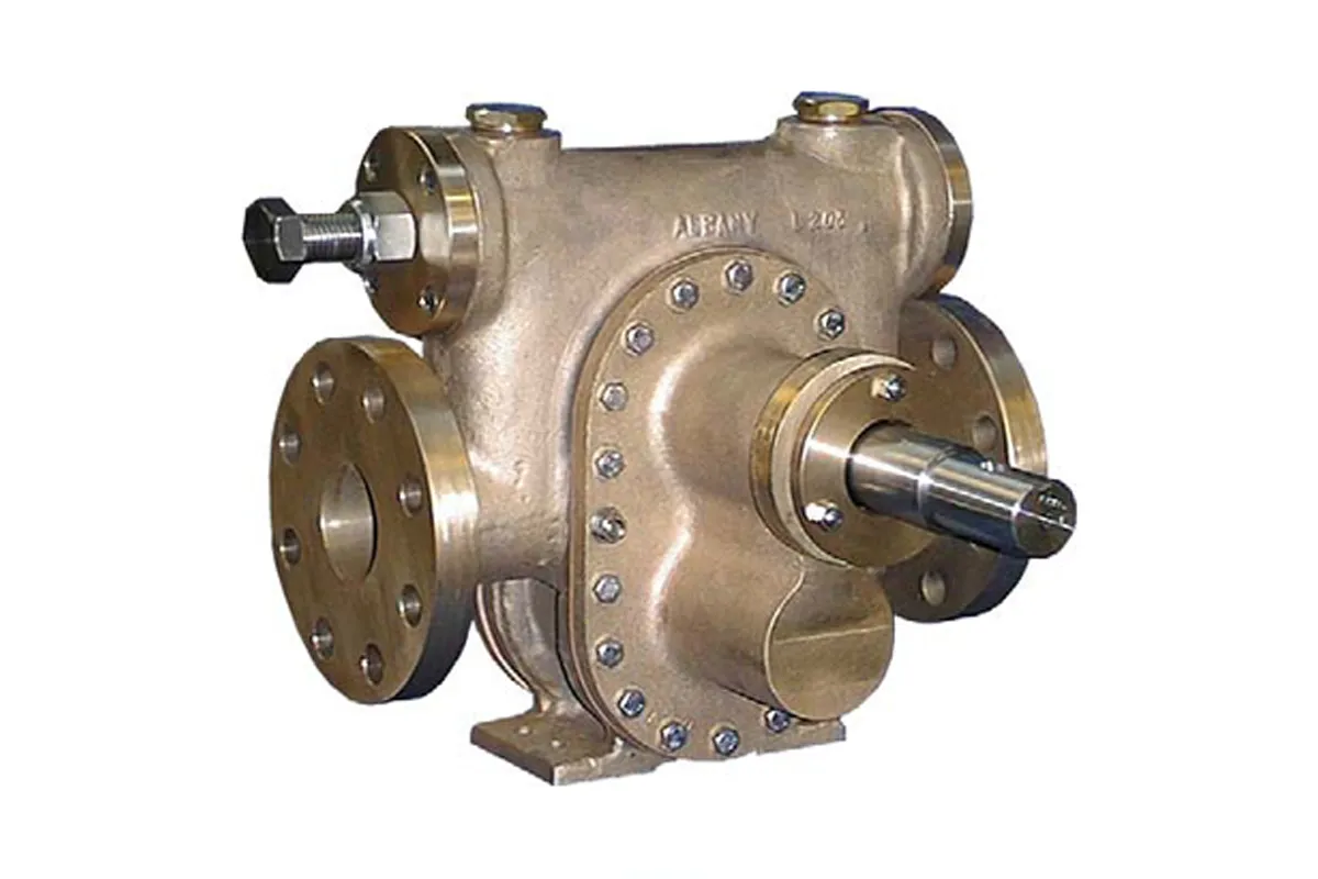 Albany metal pump housing with projecting drive shaft