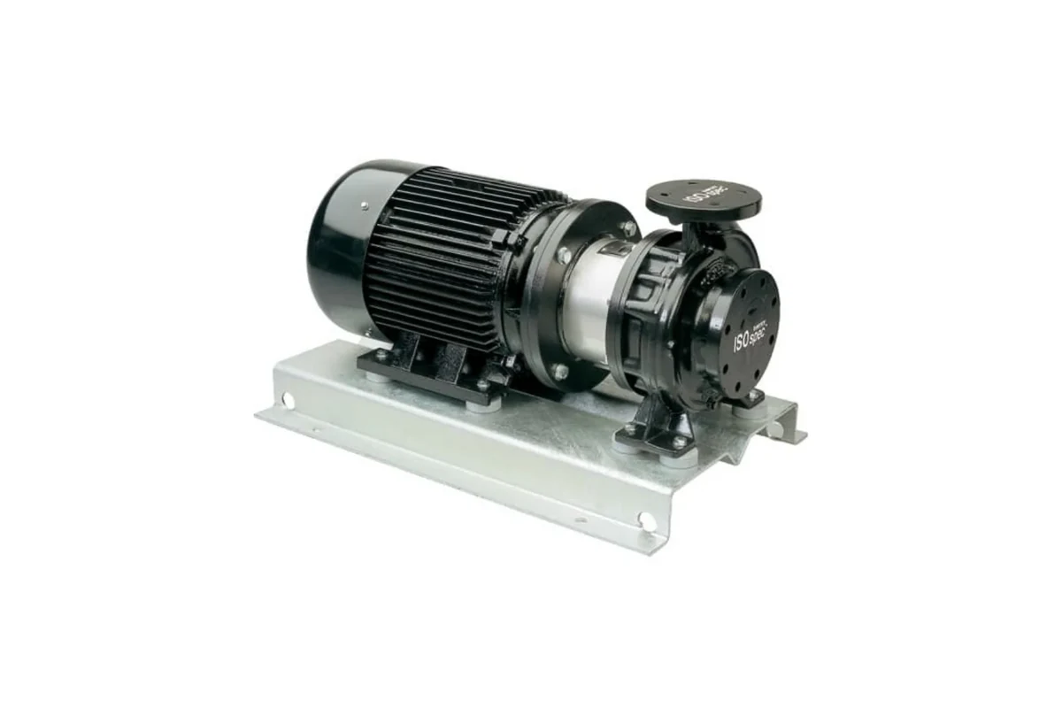 Davey pump connected to a black electric motor