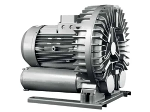 ESAM blower with a finned metal housing