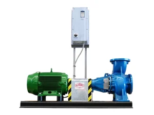 Regent vertical pump assembly with motor and blue base