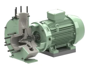 ARBO green pump and motor assembly
