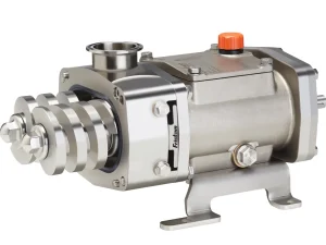 Fristam FDS twin screw pump with exposed screw rotors