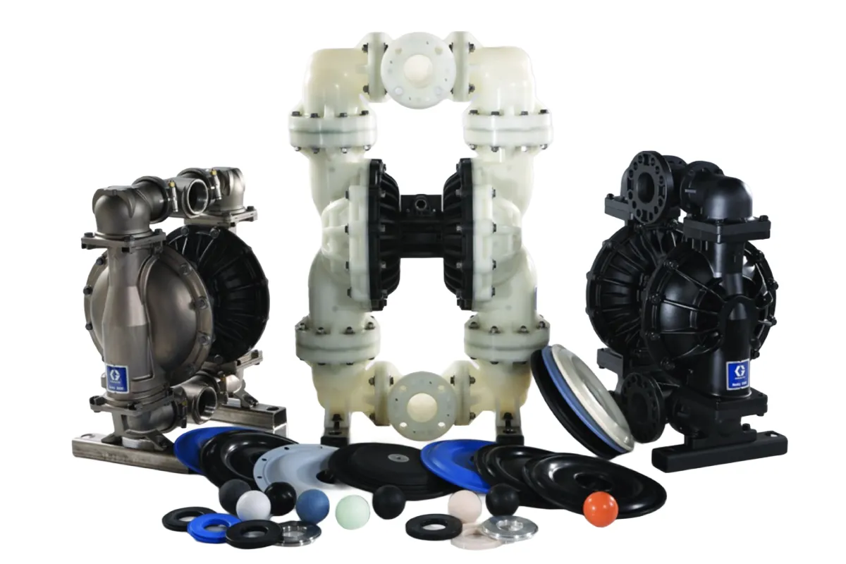 Graco white and black pump units