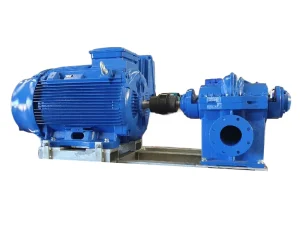 Nexus blue motor connected to a blue pump unit