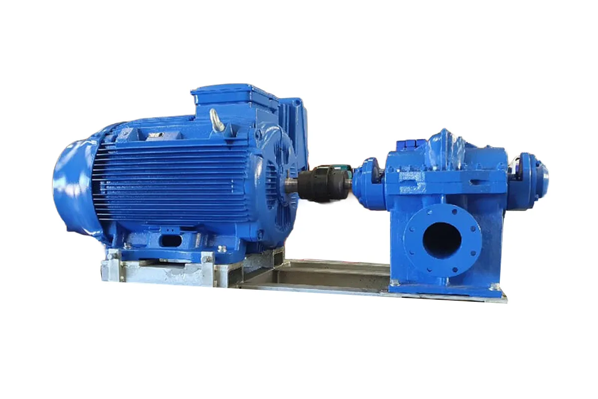 Nexus blue motor connected to a blue pump unit